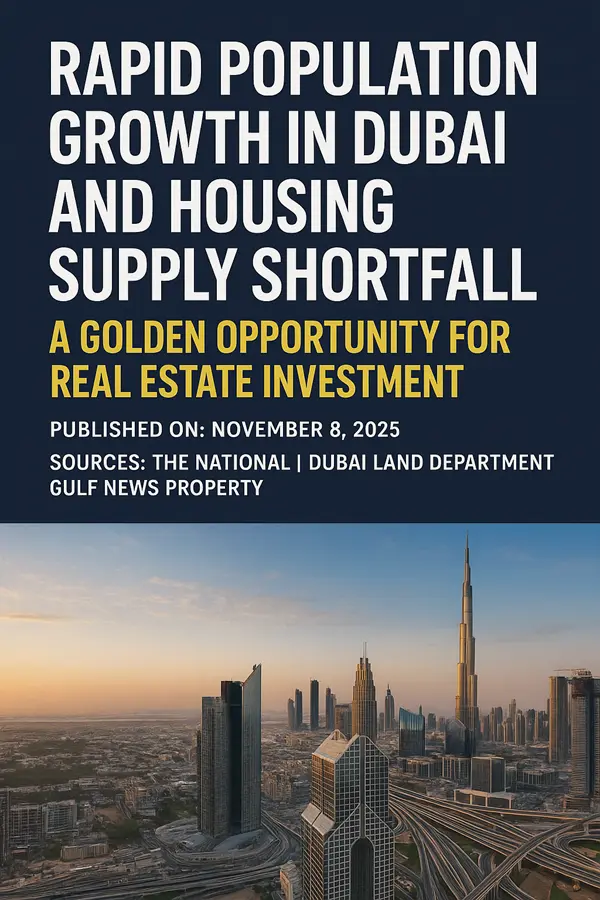 Rapid Population Growth Dubai and Housing Supply Shortfall