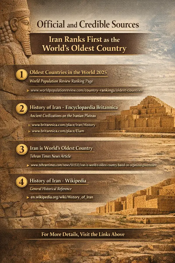 Iran Ranks First Among the World’s Oldest Countries