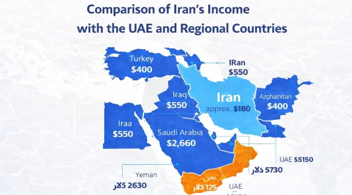 Comparison of Iran’s Income with the UAE and Regional Countries