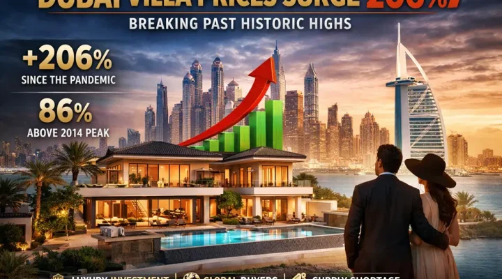 Sharp Rise in Dubai Villa Prices