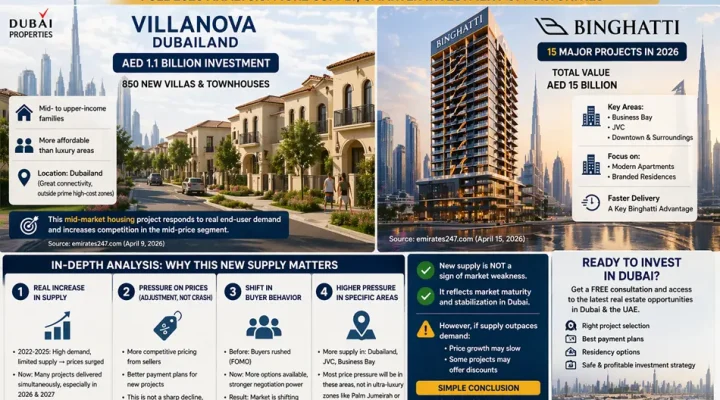 New Supply & Latest Projects in Dubai (Full 2026 Analysis)