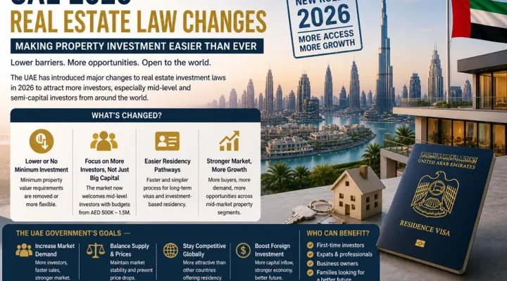 Changes in Investment Attraction Laws in the UAE Real Estate Market (Full Analysis)