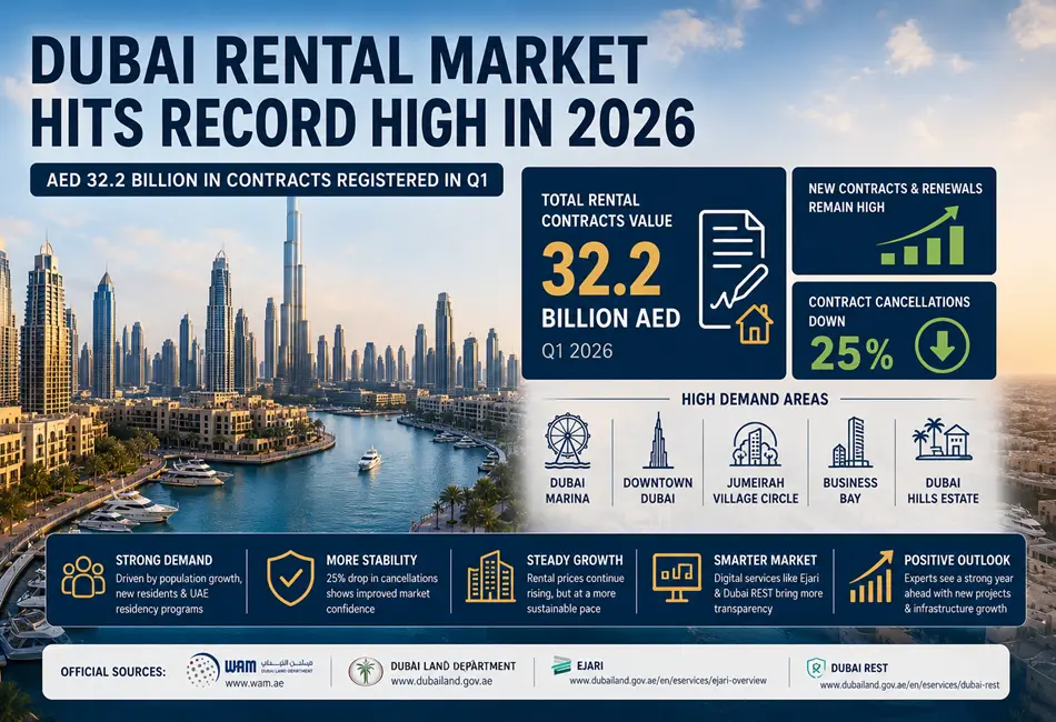 Dubai Rental Market Hits Record High in 2026