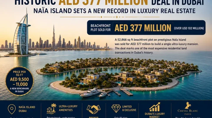 Historic AED 377 Million Deal in Dubai