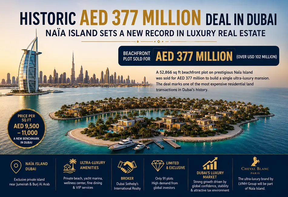 Historic AED 377 Million Deal in Dubai
