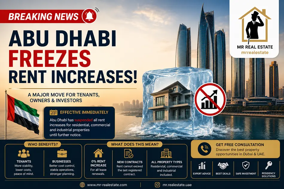 Abu Dhabi Freezes the Rental Market: A Major Message for Investors and Property Owners
