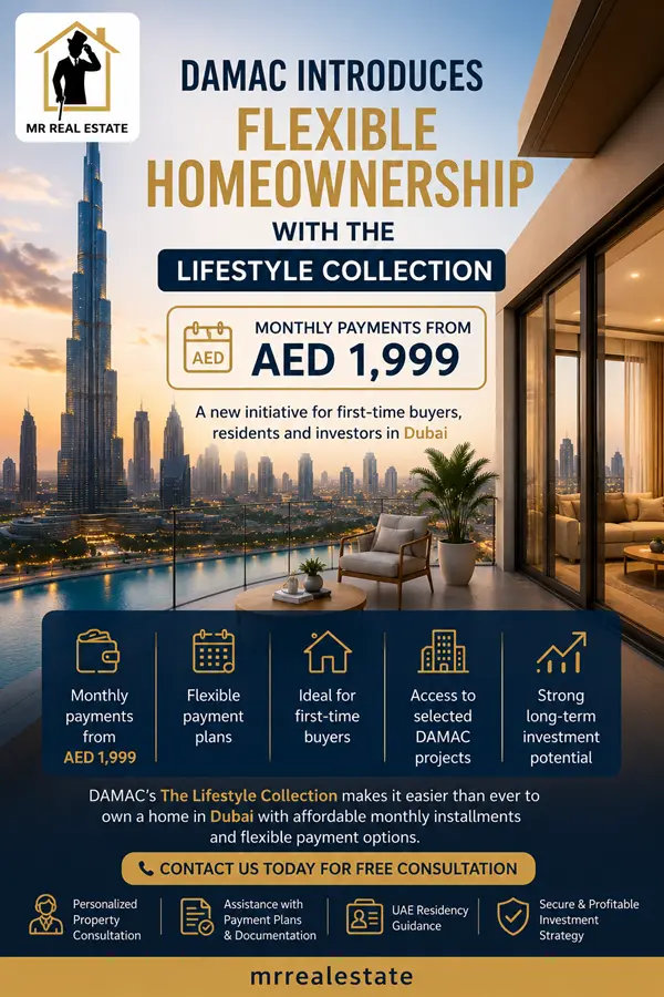 DAMAC Launches New Installment Plan Starting from AED 1,999 Per Month