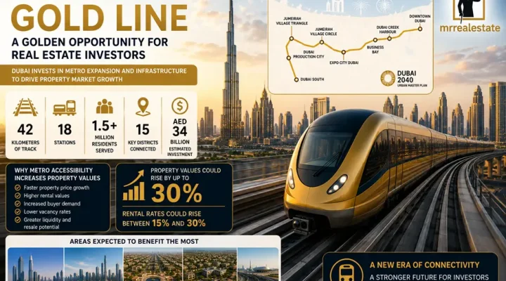 Dubai Metro Gold Line: A Golden Opportunity for Real Estate Investors