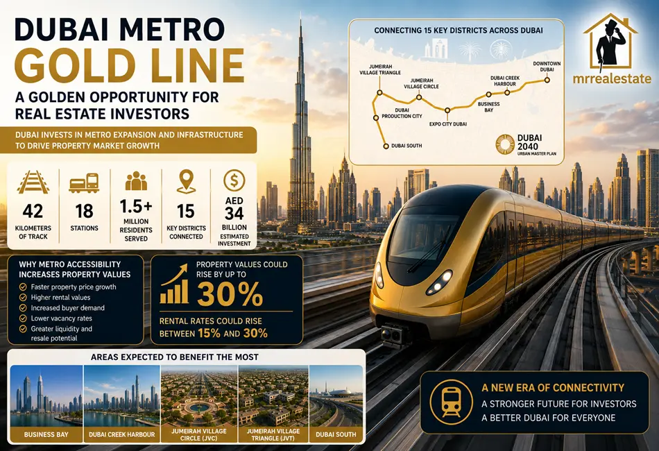 Dubai Metro Gold Line: A Golden Opportunity for Real Estate Investors