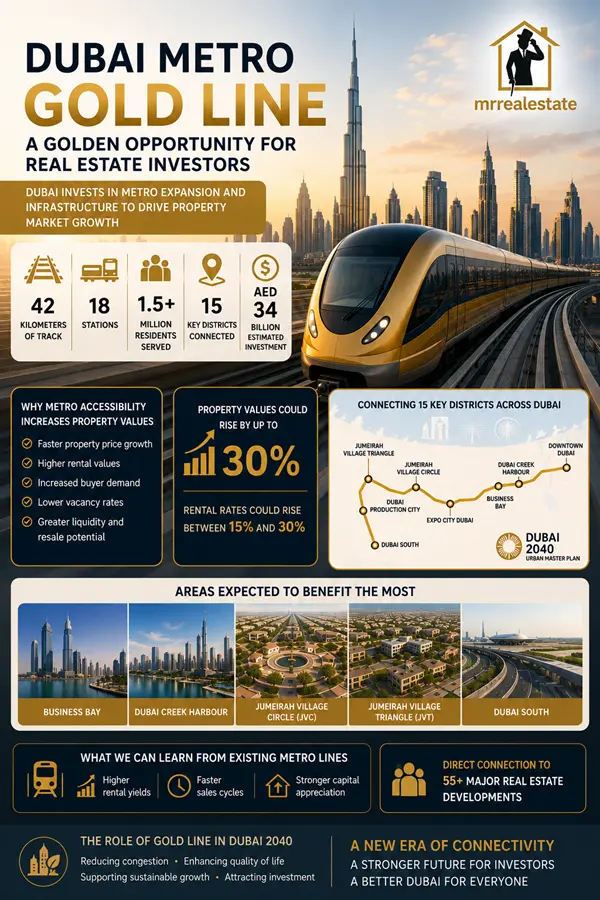 Dubai Metro Gold Line: A Golden Opportunity for Real Estate Investors