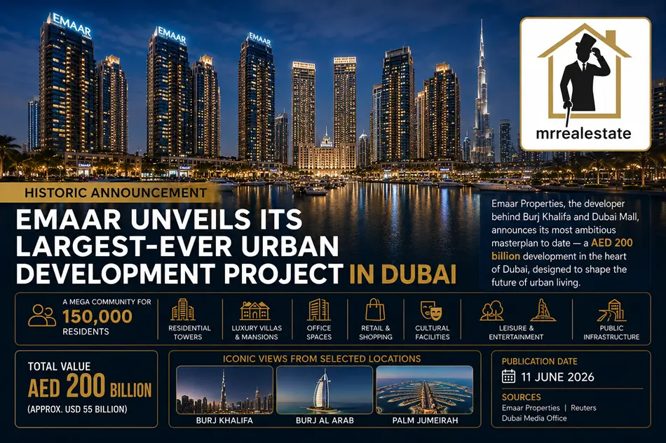Emaar Unveils Its Largest Urban Development Project in Dubai Worth AED 200 Billion