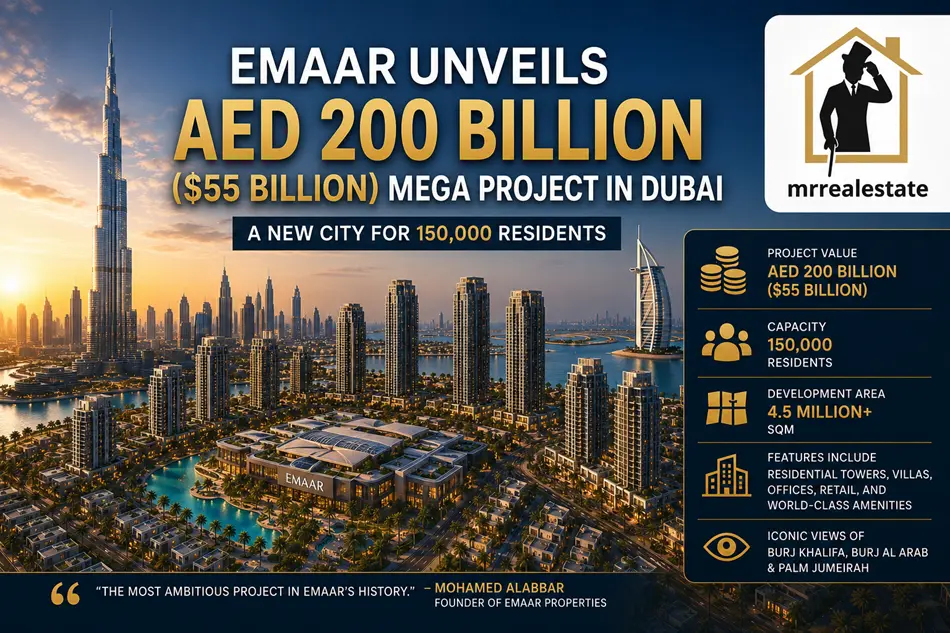 Emaar Unveils a AED 200 Billion ($55 Billion) Mega Project in Dubai