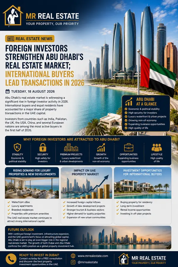 Foreign Investors Strengthen Abu Dhabi’s Real Estate Market