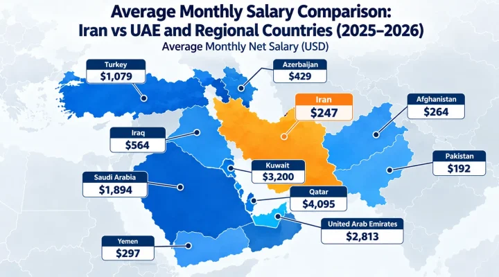 Comparison of Iran’s Income with the UAE and Regional Countries