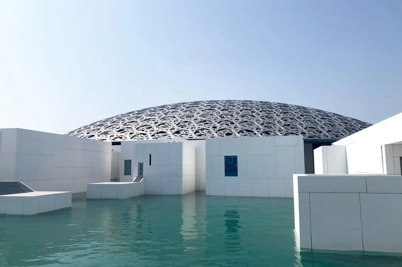 Saadiyat Island property: the Louvre Abu Dhabi dome and water in the Saadiyat Cultural District